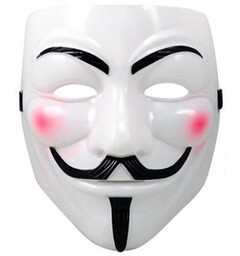 Anonymous / Vendetta / Guy Fawkes Mask Storlek 19 x 21 cm - Large